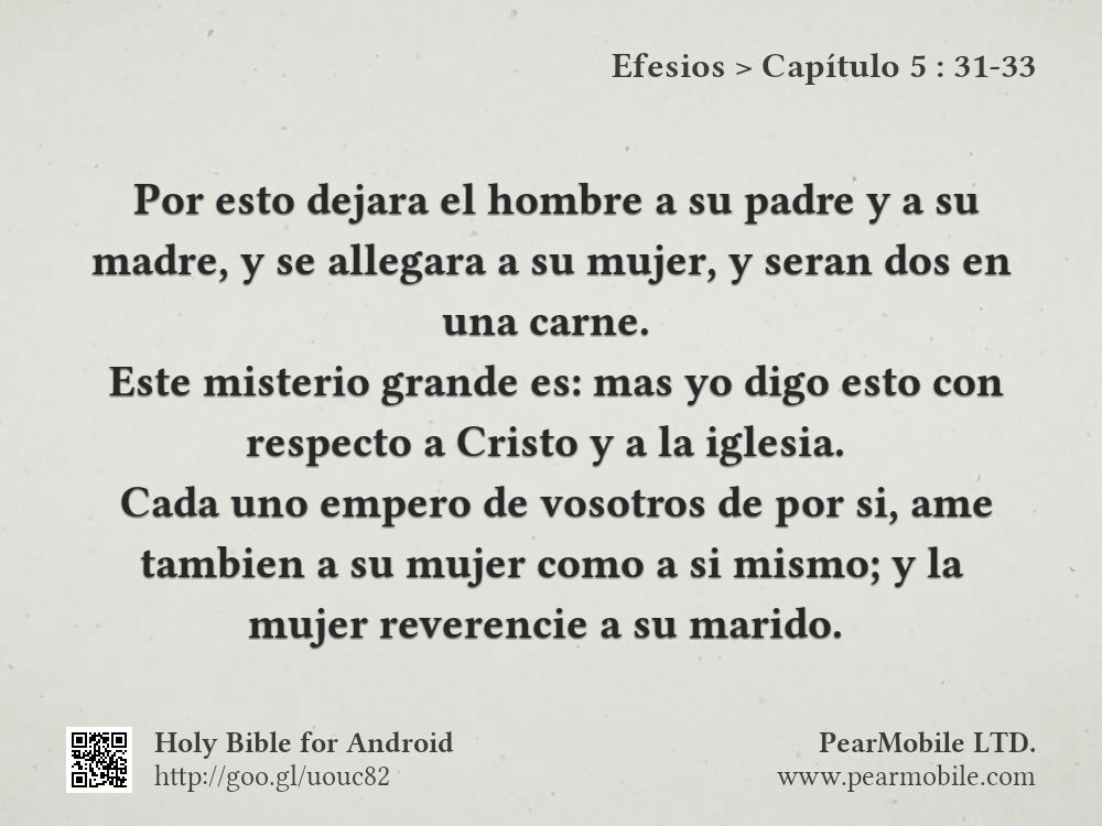 Efesios, Capítulo 5:31-33